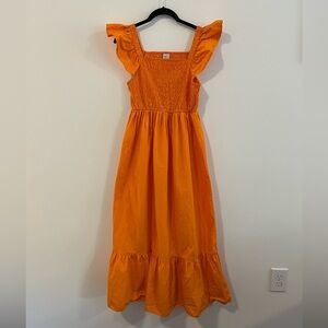Poplin Smocked Dress